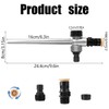 2pcs Gartensprenger, 360-Grad-Bewässerungssystem Gartenregner, Automatischer Sprinkler,2 PCS Kreisbogen-Regner + Stabiler