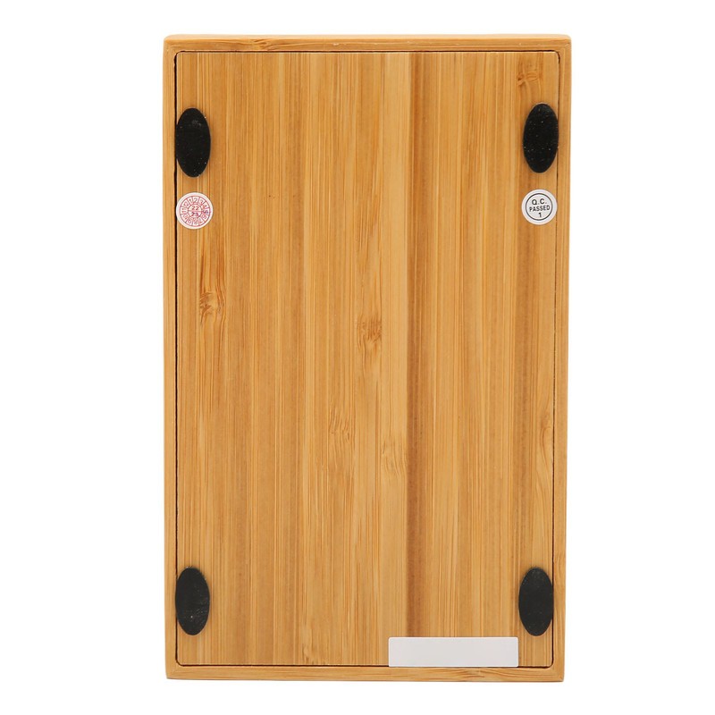 Wooden Calculator Solar Battery Powered 18 Keys Large LCD Display