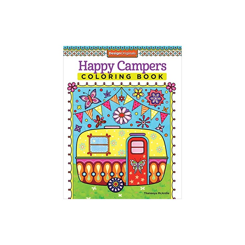 Design Originals - Happy Campers Coloring Book