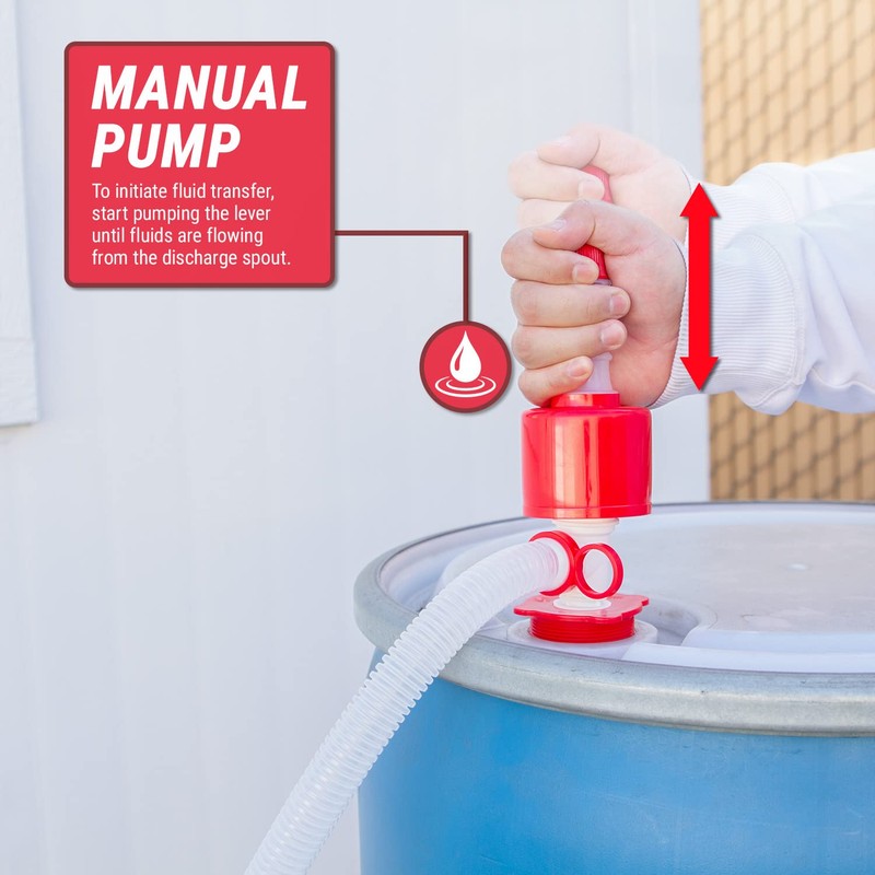 TERA PUMP TRDRUM20 Emergency BPA-Free Drinking Water Drum Siphon Pump