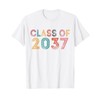 Class Of 2037 Grow With Me Graduation 2037 T-Shirt