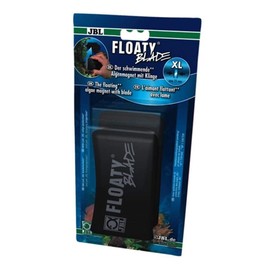 JBL Floaty XL Blade, Floating glass cleaning magnet with blade for thick aquarium panes