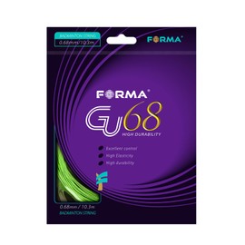 FORMA S.F. GU68 Badminton String 0.68mm 10.3m Strong Durability Good Elasticity (Green)