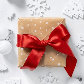 Stuffvisor Red Satin Ribbon, 1/4 inch x 50 Yards, Double Face Solid Color, Thick and Durable Ribbon Roll, 100% Polyester Ribbon for Gift Wrapping, Crafts, Hair and Multiple Decorations