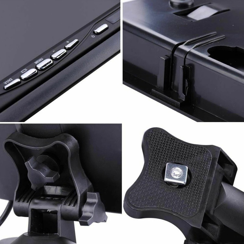 iPoster 7" Quad Monitor Screen Car Backup Camera Rear View