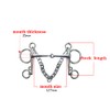 Namvo Pelham Stainless Steel Horse Bit Jointed Piece with Accessories