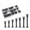 Black M6 Hex Drive Socket Cap Bolts Kit, binifiMux 35-Set