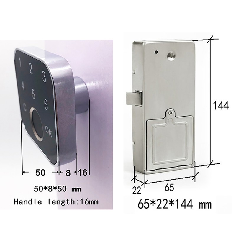 G16 Smart Fingerprint Password Keyless Lock for Drawer Wardrobe Cabinet