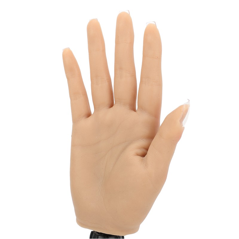 Nail Training Practice Hand Professional Bendable Silicone Female Mannequin Hand