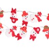 Snowman String Lights Cute Snowman Design 6.6ft Long Remote Control