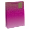 Eurowrap Pink Ombre Gift Bag with Gold Stars Birthday Mothers