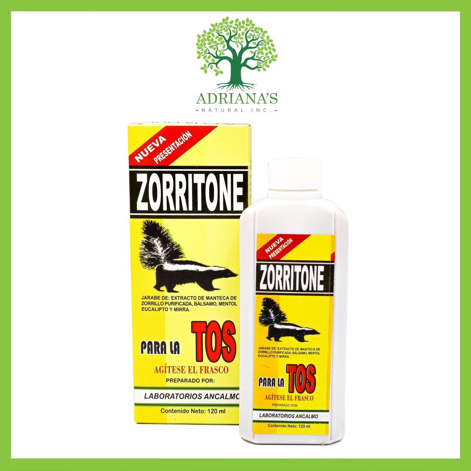 Zorritone Jarabe (Tos Seca , Asma, Gripa, Bronquitis, Flemas)