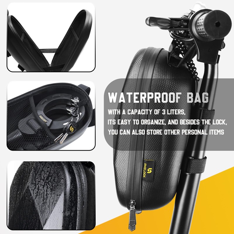 Electric Scooter Lock Anti Theft, Scooter Accessories, Heavy Duty 5/16"