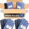 EPI 12 Pack - Blue Marble Composition Notebook - Wide
