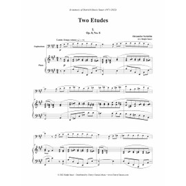 Two Etudes for Euphonium and Piano from Opus 8