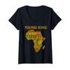 Womens African Attire Kids Tee Black African King Boys Kente