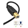 CableCreation USB Printer Cable 6.6FT, USB 2.0 Printer Cable to