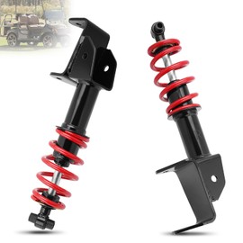 Front Golf Cart Shock Absorbers Heavy Duty with Springs Compatible with 2007-2016 Yamaha Drive G29 Gas & Electric Golf Carts Passenger and Driver Side Replace# JW2-F3390-00-00 JW2-F3350-00（RED）