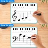 6 Pack Magnetic Music Staff Whiteboard 9'' x 12'' Mini
