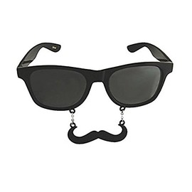 Fun Novelty Hanging Moustache Fancy Dress Party Sunglasses (1)