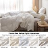 BISELINA 100% Cotton Duvet Cover Set Waffle Weave 3PCS (1