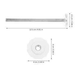 HEMOTON Pack of 4 Threaded Spindle Rods for Gates M8 (8 mm) Replacement Bolt Part for Pressure Mounted Safety Gates for Pets Tension Gate Extension