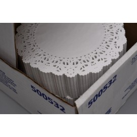 Hoffmaster Case of 1000 - 6" WHITE FRENCH LACE Paper Doily, Doilies by Hoffmaster Brooklace