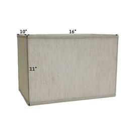 Rectangular Drum Lampshade (10x16) (10x16) x 11 Softback Textured Oatmeal
