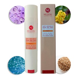 Nachtcreme 0,11 % Pure Retinol Anti-Falten für Damen/Herren 27 Aktivstoffe | Tiefenfaltenfüller mit Hyaluronsäure | straffend für Gesicht, Hals und Dekolleté | normale Haut, fettige und Mischhaut