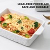 KitchenTour Ceramic Bakeware Set, Rectangular Baking Dish Casserole Dish Lasagna
