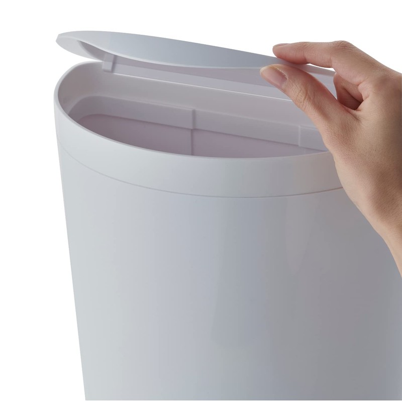 Isetou Merna Mini Trash Can with Lid, Small Storage Bin,