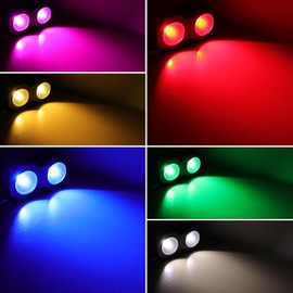 ENDYSHOW COB Par Lights,Blinder Stage Lights,100W RGBW LED COB Par Light, DMX/Master-Slave DJ Can Light Uplighting,Blinder&Strobe Stage Lighting for Church Wedding Concert Theater Show