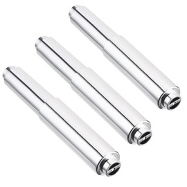 Bememo 3 Pack Toilet Paper Holder Roller Toilet Tissue Holder Replacement Plastic Spring Loaded (Chrome)