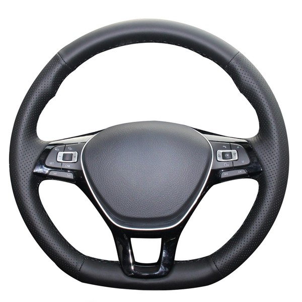 MEWANT Hand Stitched Steering Wheel Cover for Golf 7/Golf Sportsvan/Polo
