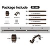 KAMANINA Bronze Curtain Rods 32 to 58 Inch (2.6-4.8 Feet),