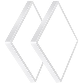 2 Pack 20 Inch Large LED Flush Mount Ceiling Light, 50W, 5000LM, Selectable 3000K/4000K/6000K CCT, White Square Flat Panel Light, Low Profile, Fits Hallway, Kitchen, Bedroom, Laundry Room