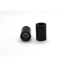 Black Spacers Nylon M6 x 10mm Length, 6.3mm Inner Diameter x 10mm Outer Diameter Cylindrical Unthreaded (M6 x 10mm length Pack of 6)