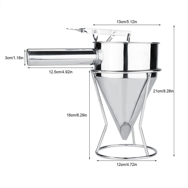 Piston Funnel, 800ml Wax Funnel Dispenser Piston Fondant Funnel for