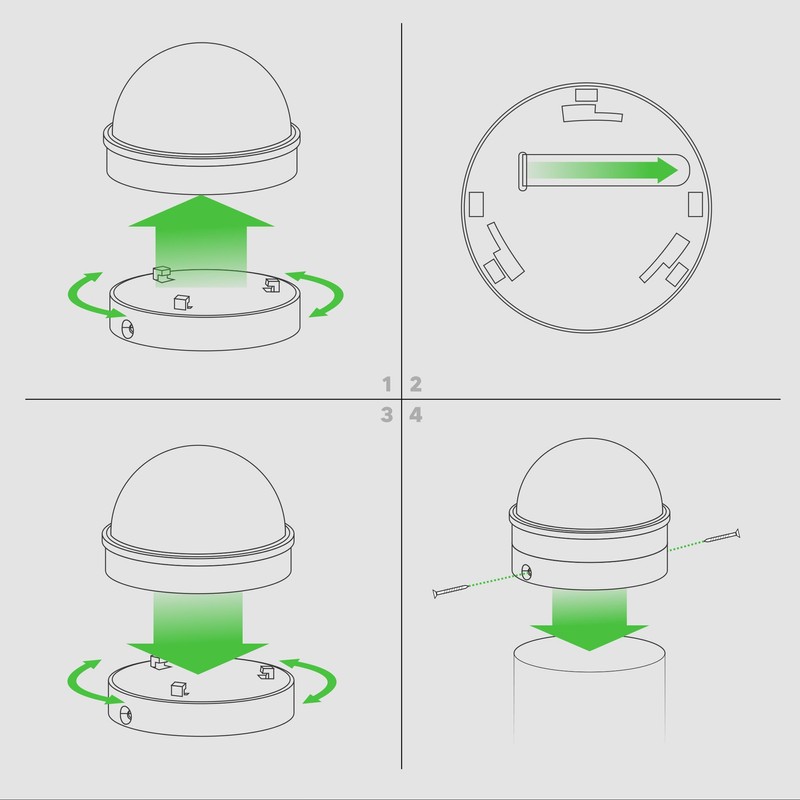 Classy Caps CH2233B Summit Chain Link Solar Post Cap, Black