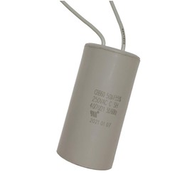 COCAPCO 250VAC 50uF 50MFD CBB60 Motor Run Capacitor 2 Wires 50 Uf MFD 250 VAC 250V AC 40/70/21 41x81mm UL Listed