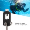 Diving Tank Refill Adapter with Gauge Hose Aluminium Alloy Durable