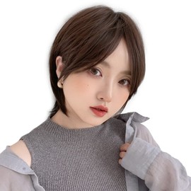 Bright Lara hf1516-CR Cool Atre Short Wig, Short, Full Wig, Bob, Wig, Men's Clothing, Women's, Female
