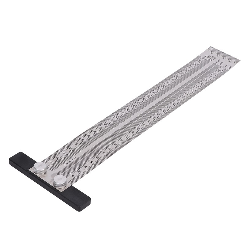 Woodworking Ruler Right Angle Stainless Steel Line Locator Carpenter Measuring