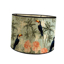 Colcolo Bamboo Lampshades, Drum Lampshade E27 - Removable Japanese Stand/Table Lampshade for Floor Lamps, Desk Lamps for Cafe, Restaurant, Living Room