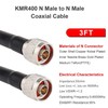 MOOKEERF-400 Coaxial Cable, 3ft, Male to Male, 50ohm, for Antenna,