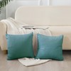 ROZTYLJ Set of 2 Square Striped Corduroy Cushion Covers, Soft