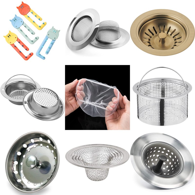Disposable Mesh Sink Strainer Bags- 100 Pcs Kitchen Sink Strainer