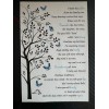 Unbranded Double Sided Memorial Rotating Floating Picture Frame 4"x6" Butterfly
