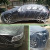 3 Packs Disposable Car Cover Clear Plastic Car Cover Universal