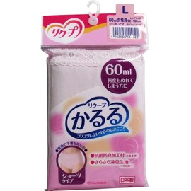 Ricoup Karuru Shorts Type, Pink, S-M, Water Absorption, 2.0 fl oz (60 ml), Urine Absorption Pants